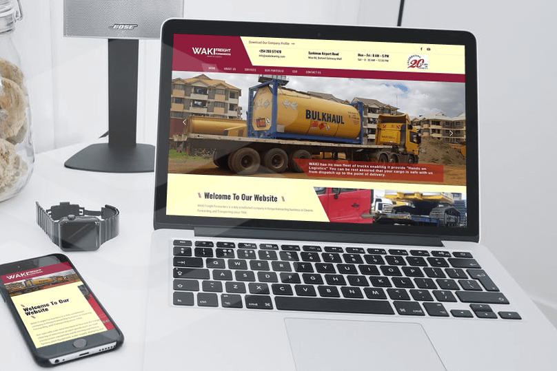 Website On Laptop Web Design Agency In Kenya