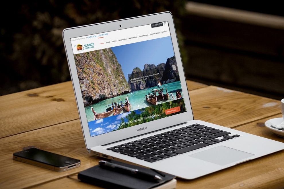 Website on Laptop web design in kenya